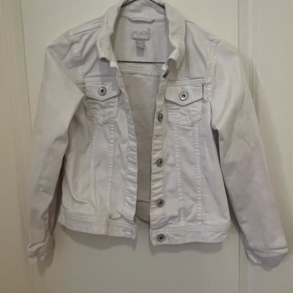 Place Women's White Denim Jacket